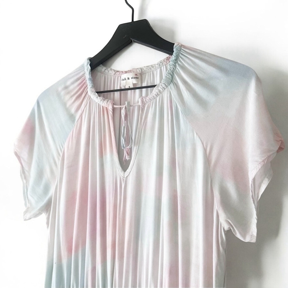 Cloth & Stone Pastel Tie Dye Maxi Dress Women's Size S - Picture 4 of 10